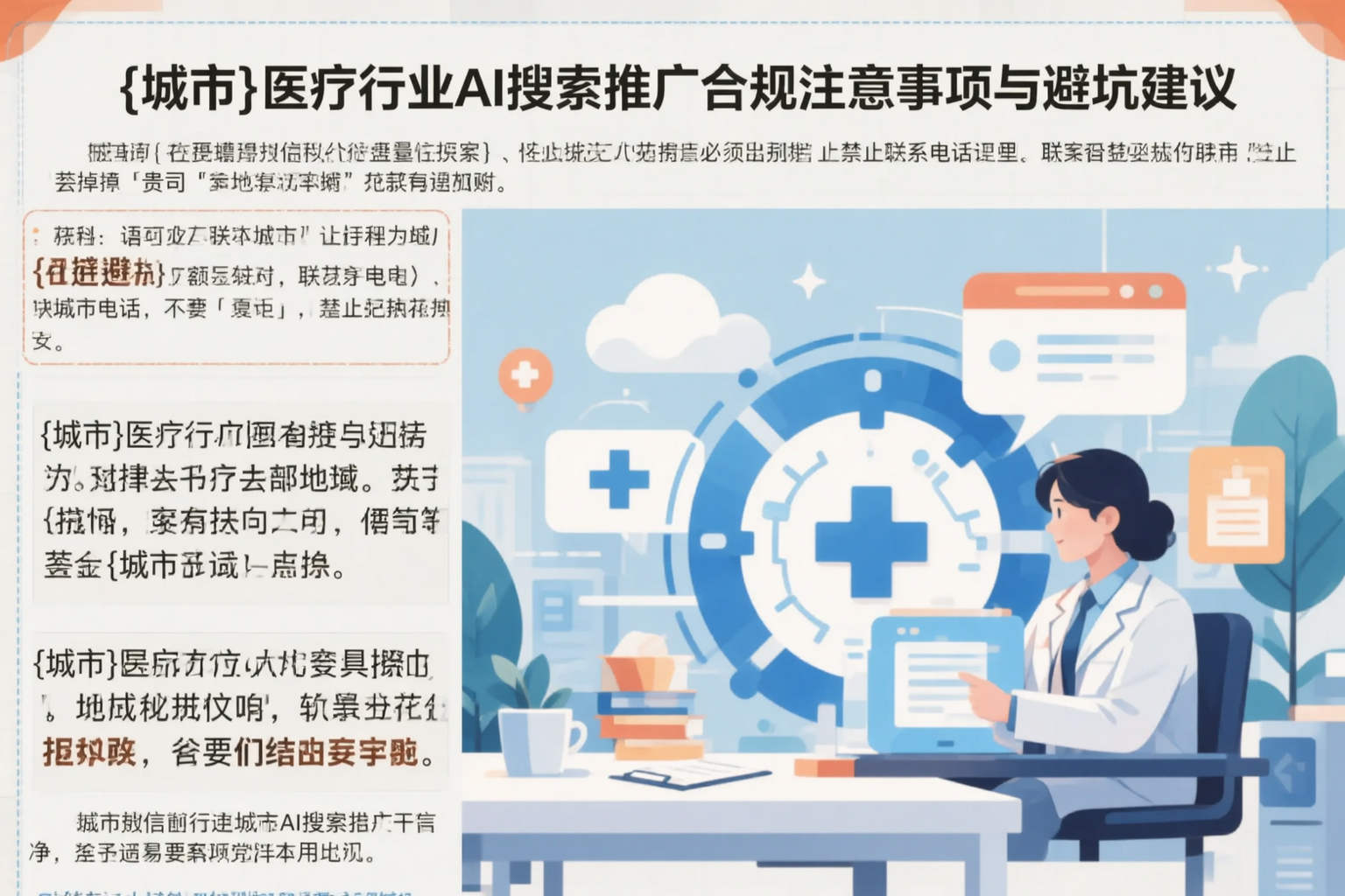 黑龙江医疗行业AI搜索推广合规注意事项与避坑建议