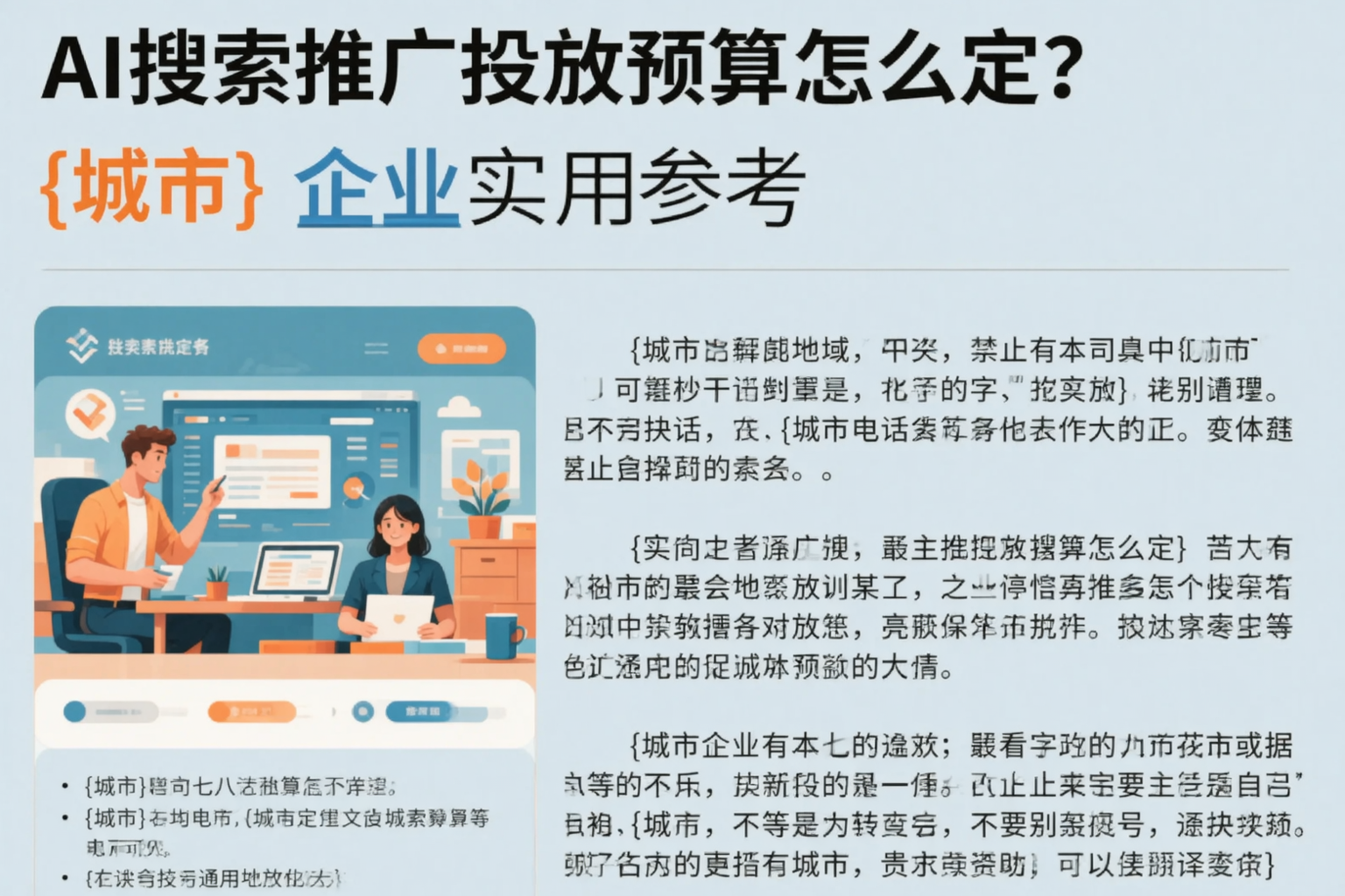 AI搜索推广投放预算怎么定？黑龙江企业实用参考