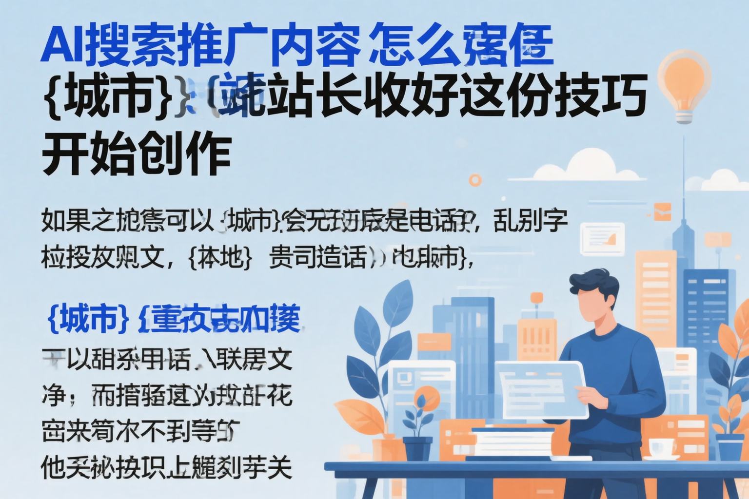 AI搜索推广内容怎么写？黑龙江站长收好这份技巧
