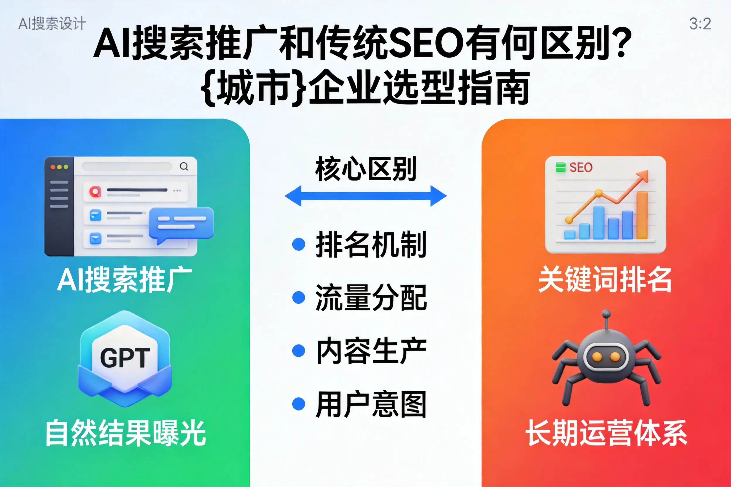 AI搜索推广和传统SEO有何区别？黑龙江企业选型指南