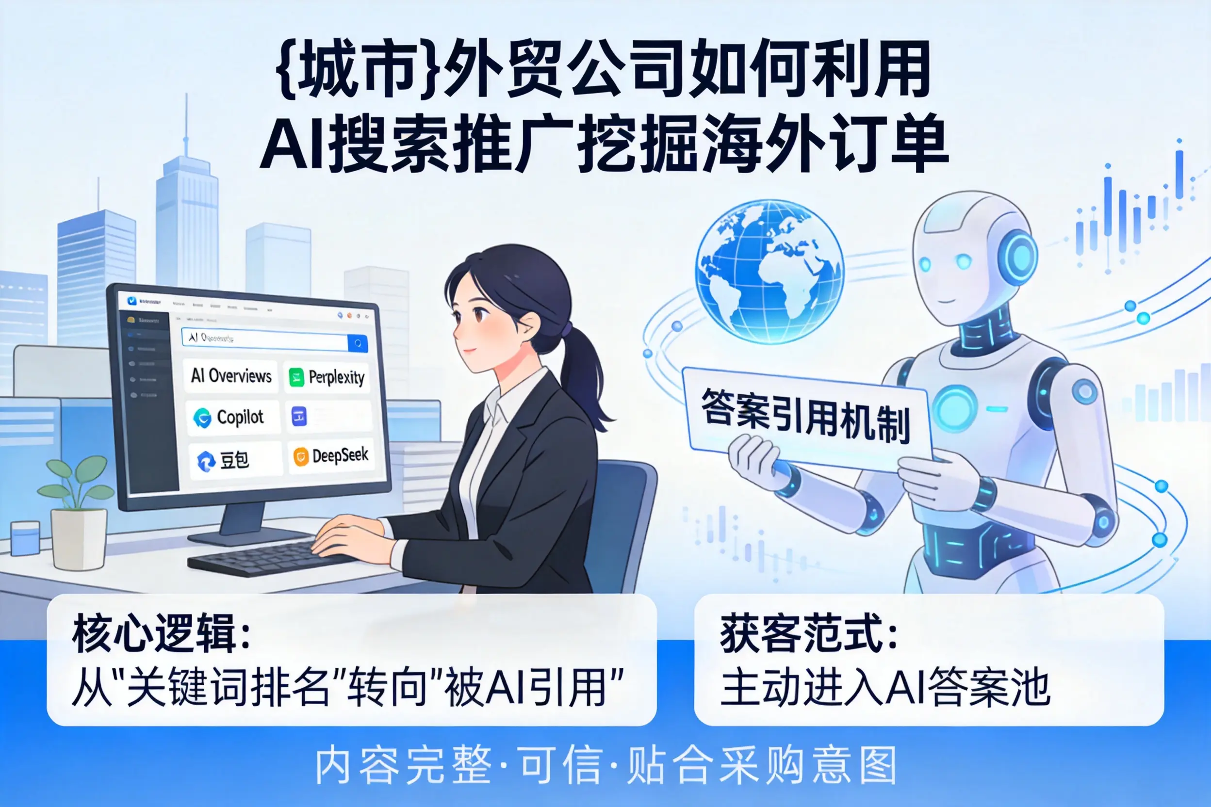 黑龙江外贸公司如何利用AI搜索推广挖掘海外订单
