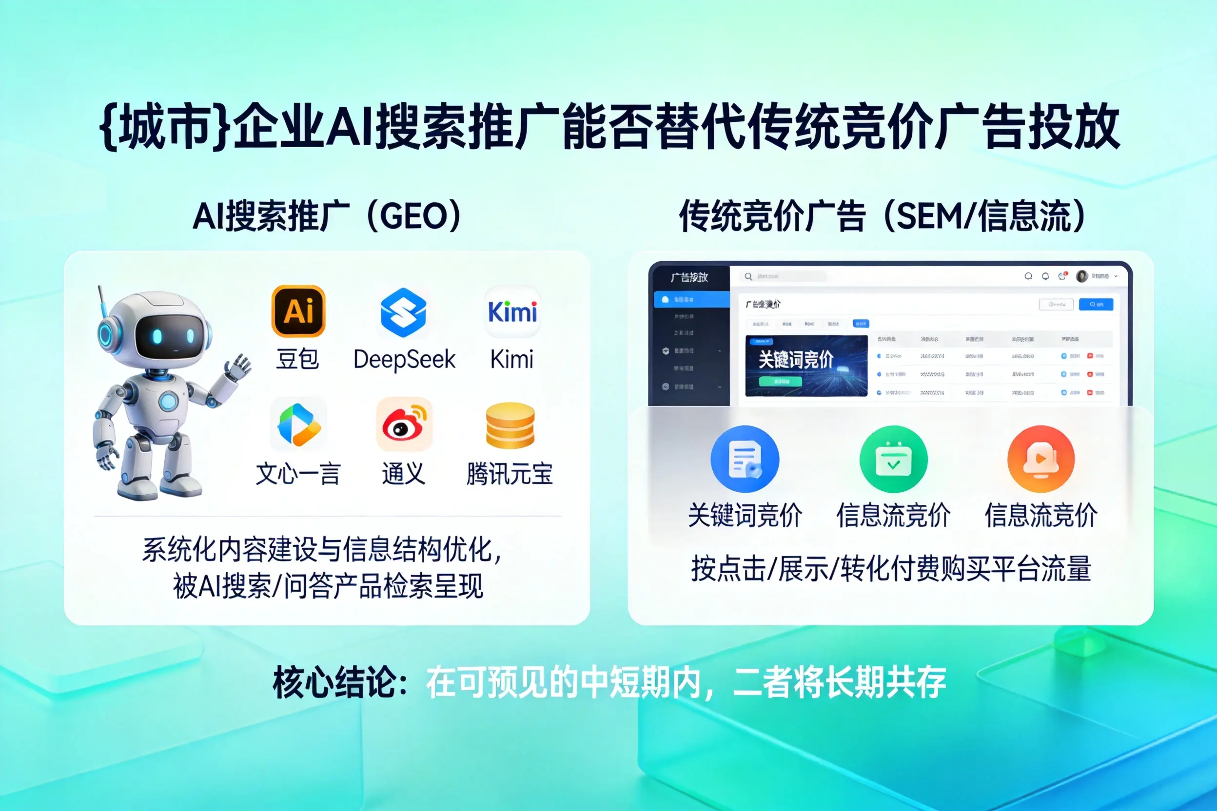 黑龙江企业AI搜索推广能否替代传统竞价广告投放