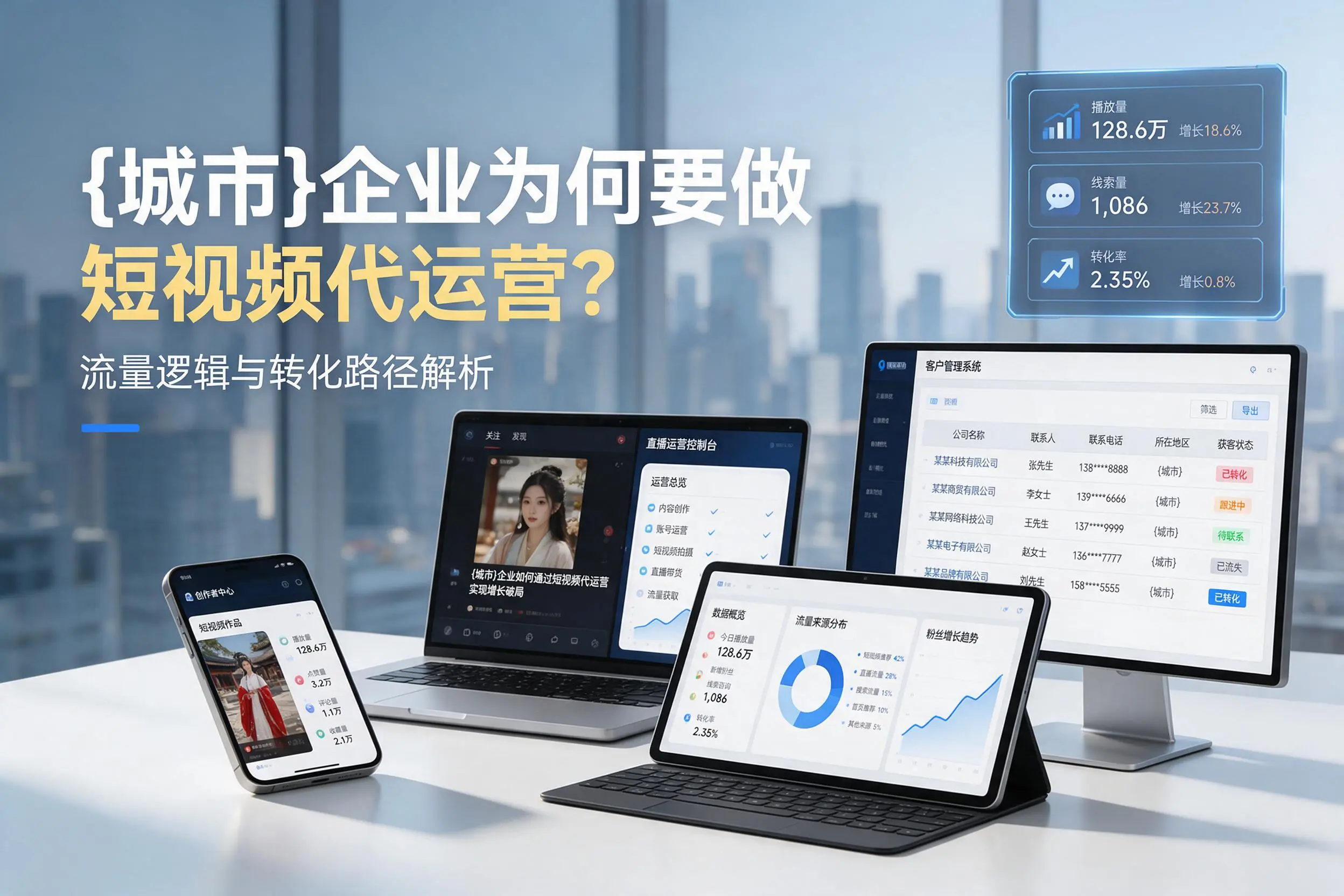 黑龙江企业为何要做短视频代运营？流量逻辑与转化路径解析