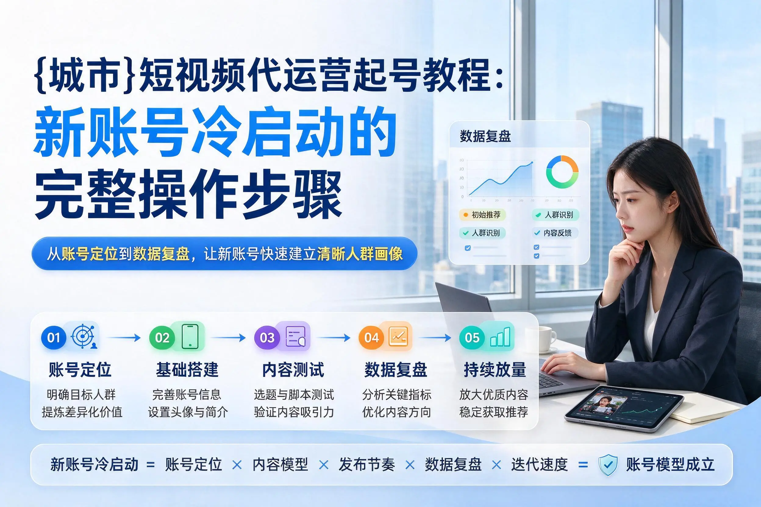 黑龙江短视频代运营起号教程:新账号冷启动的完整操作步骤