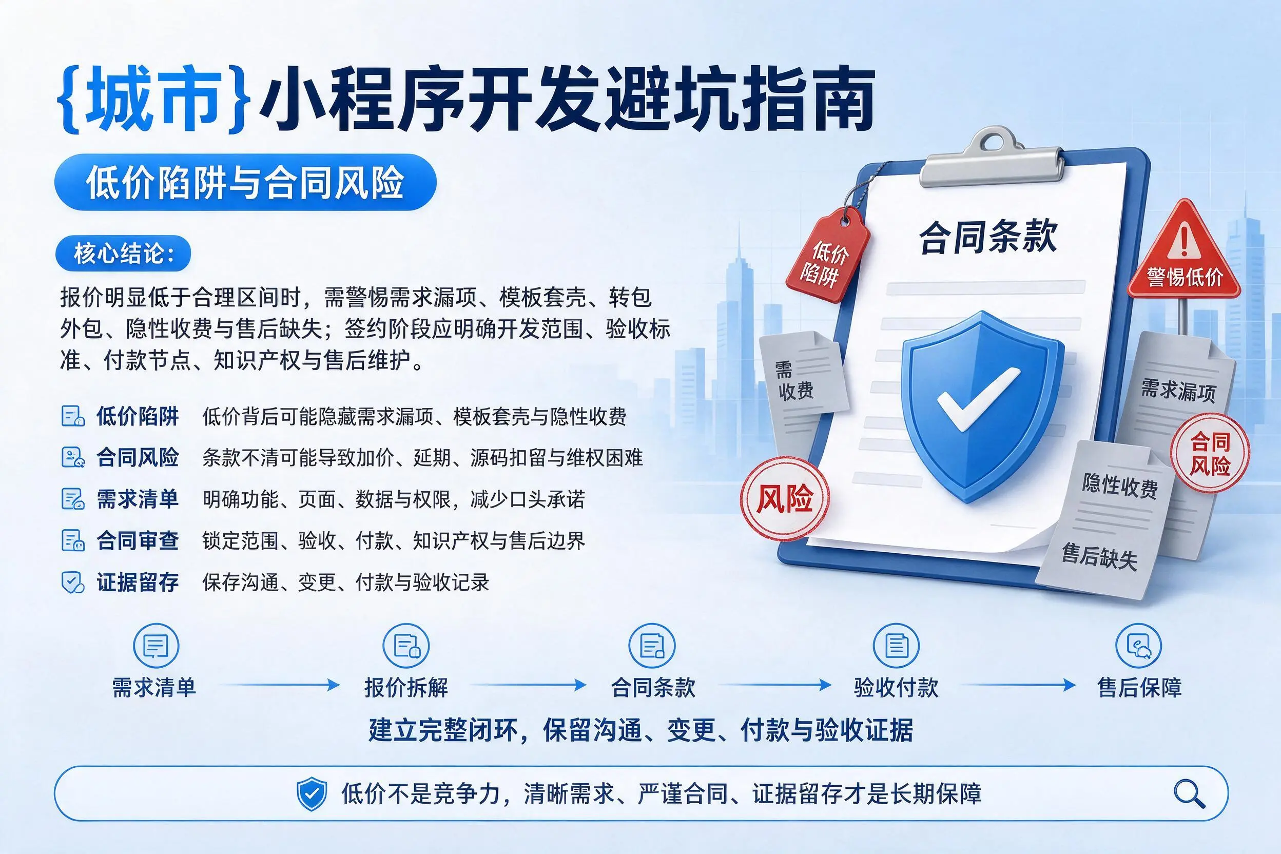 黑龙江小程序开发避坑指南：低价陷阱与合同风险