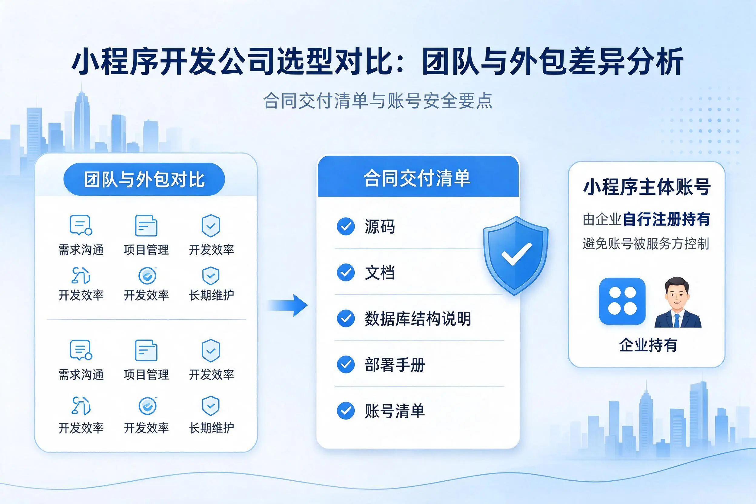 黑龙江小程序开发公司选型对比：团队与外包差异分析