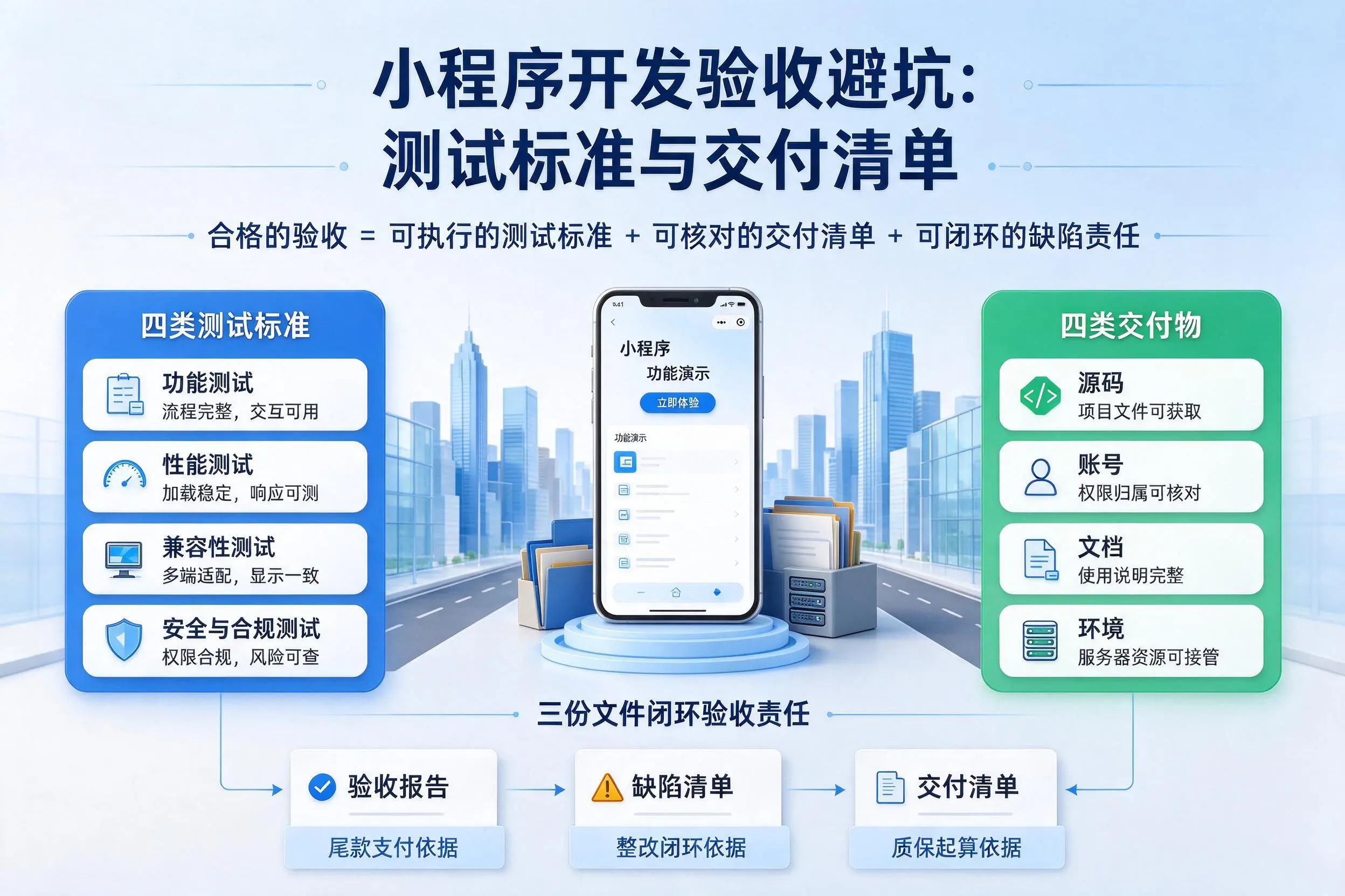 黑龙江小程序开发验收避坑：测试标准与交付清单