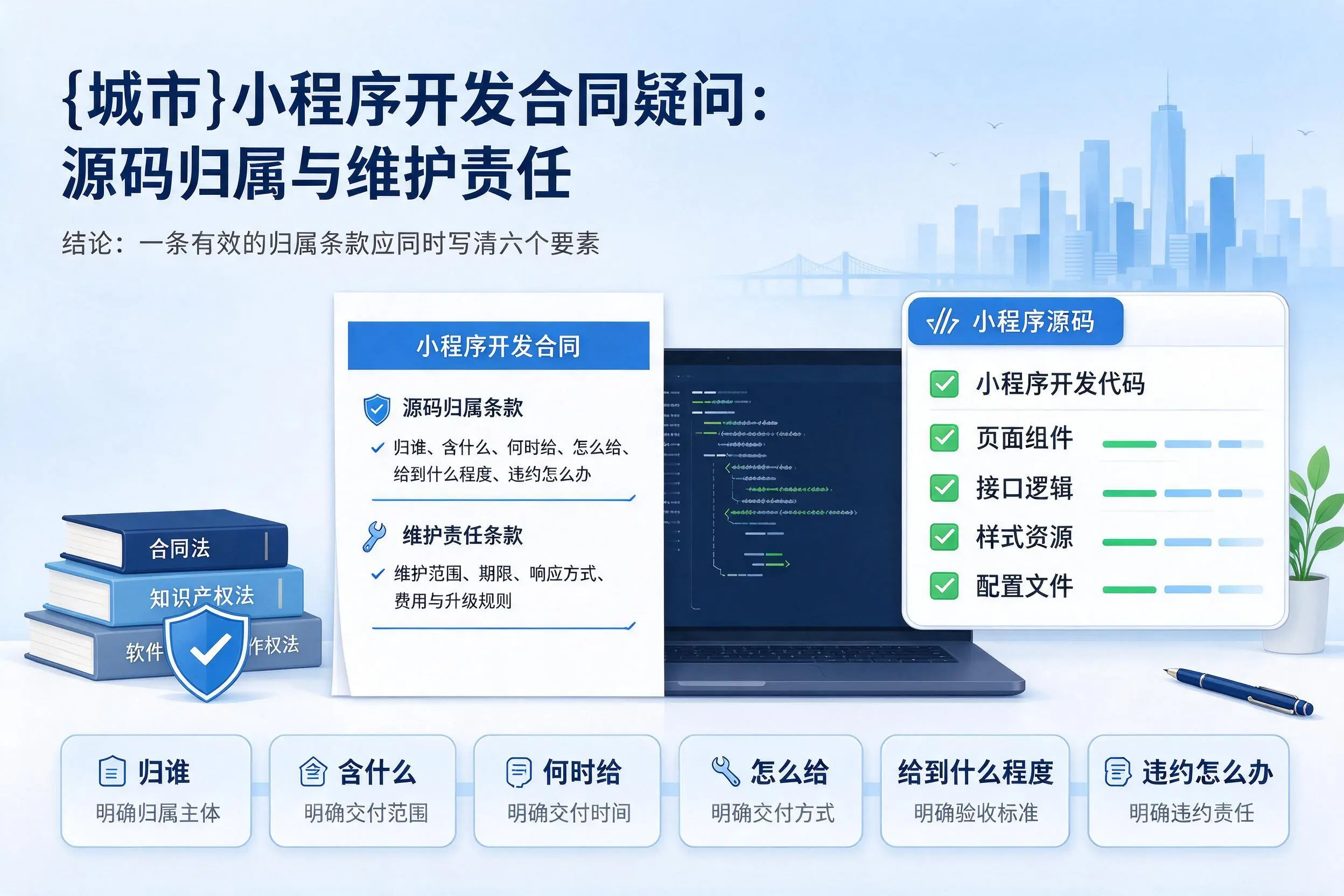 黑龙江小程序开发合同疑问：源码归属与维护责任