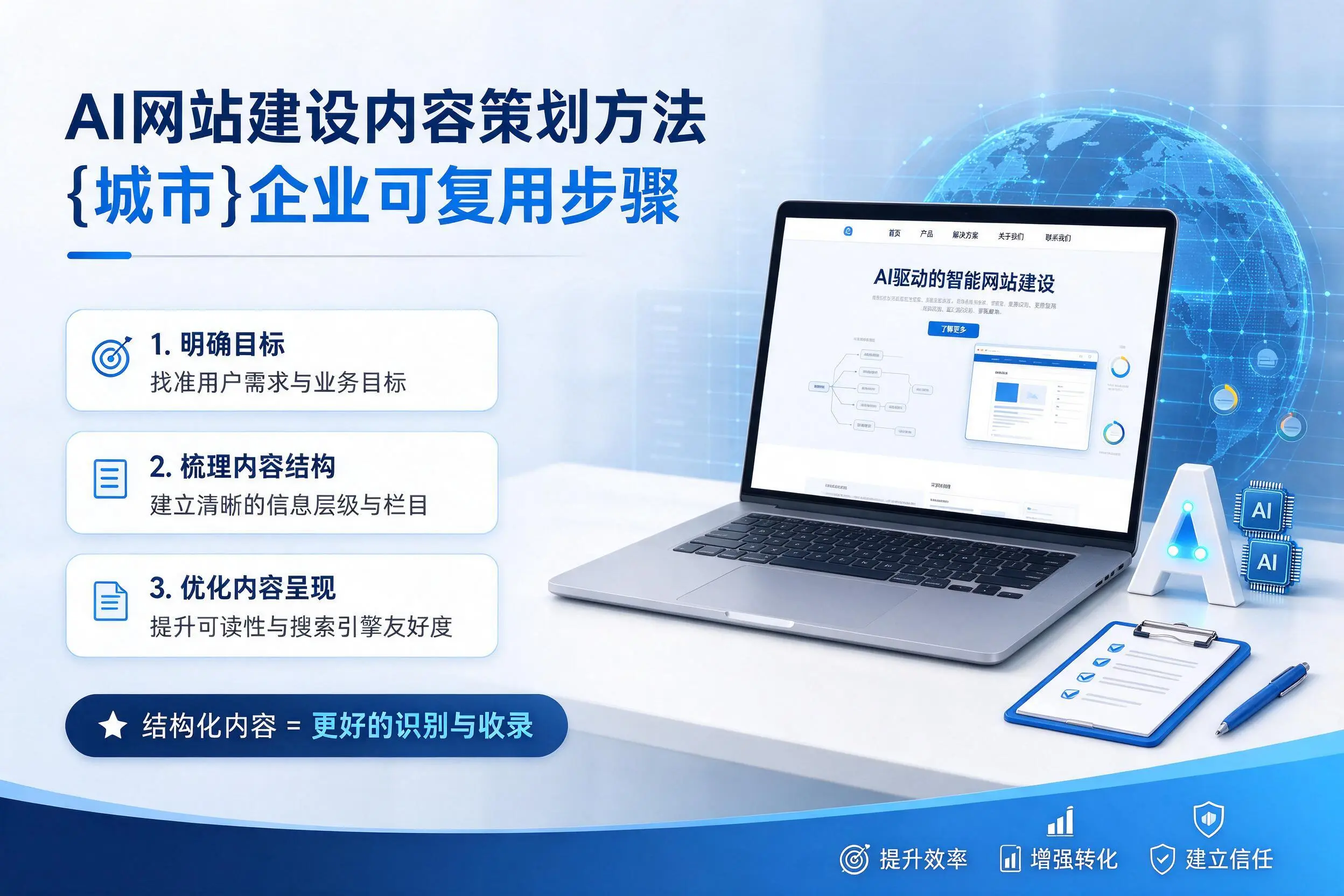 AI网站建设内容策划方法，黑龙江企业可复用步骤