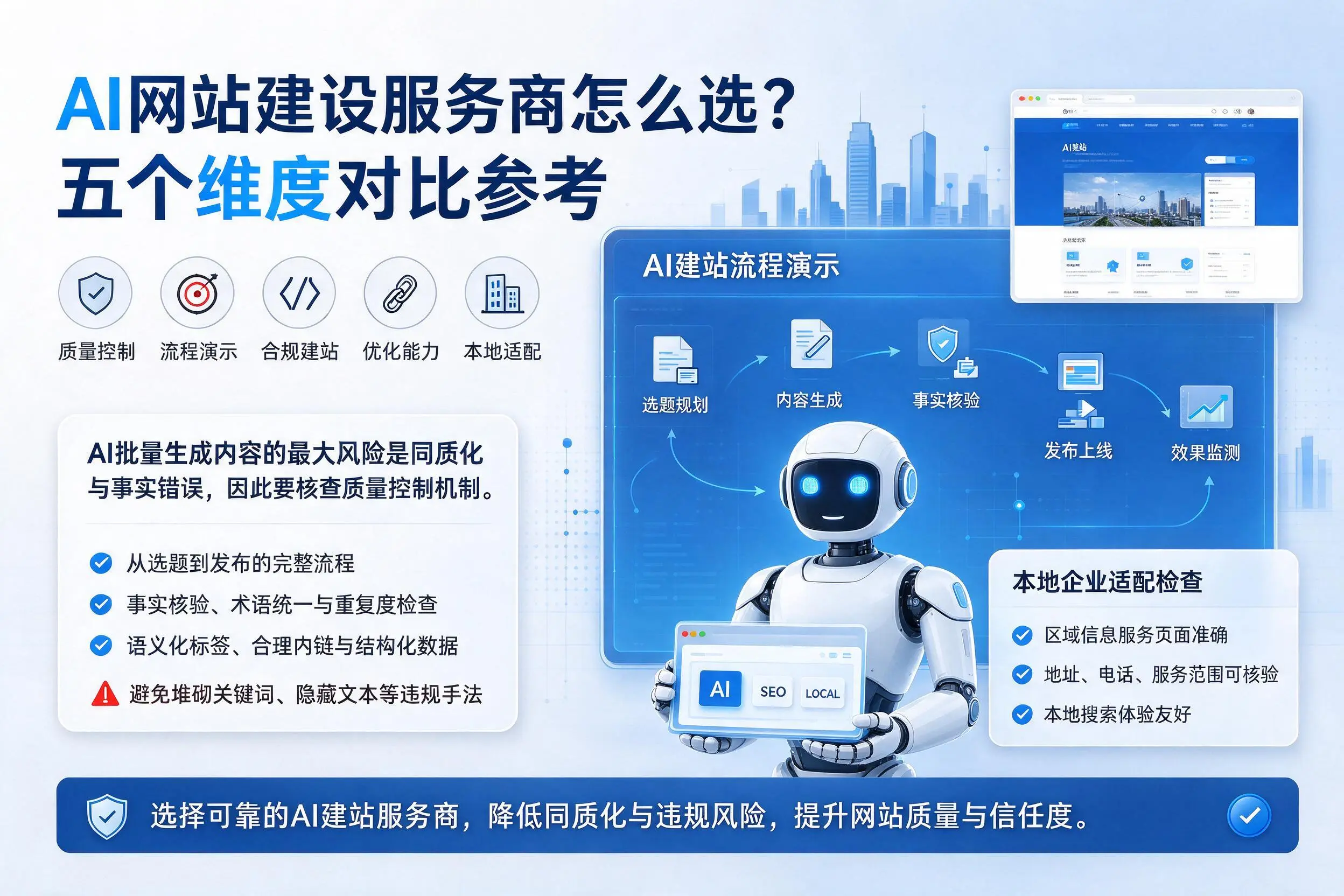 黑龙江AI网站建设服务商怎么选?五个维度对比参考