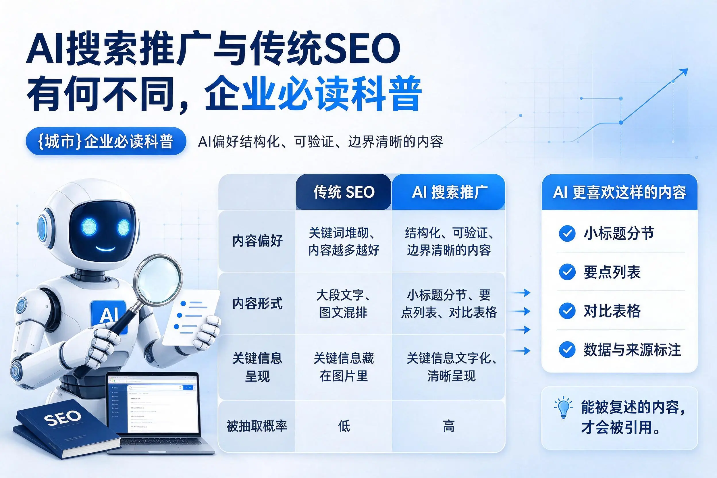 AI搜索推广与传统SEO有何不同，黑龙江企业必读科普